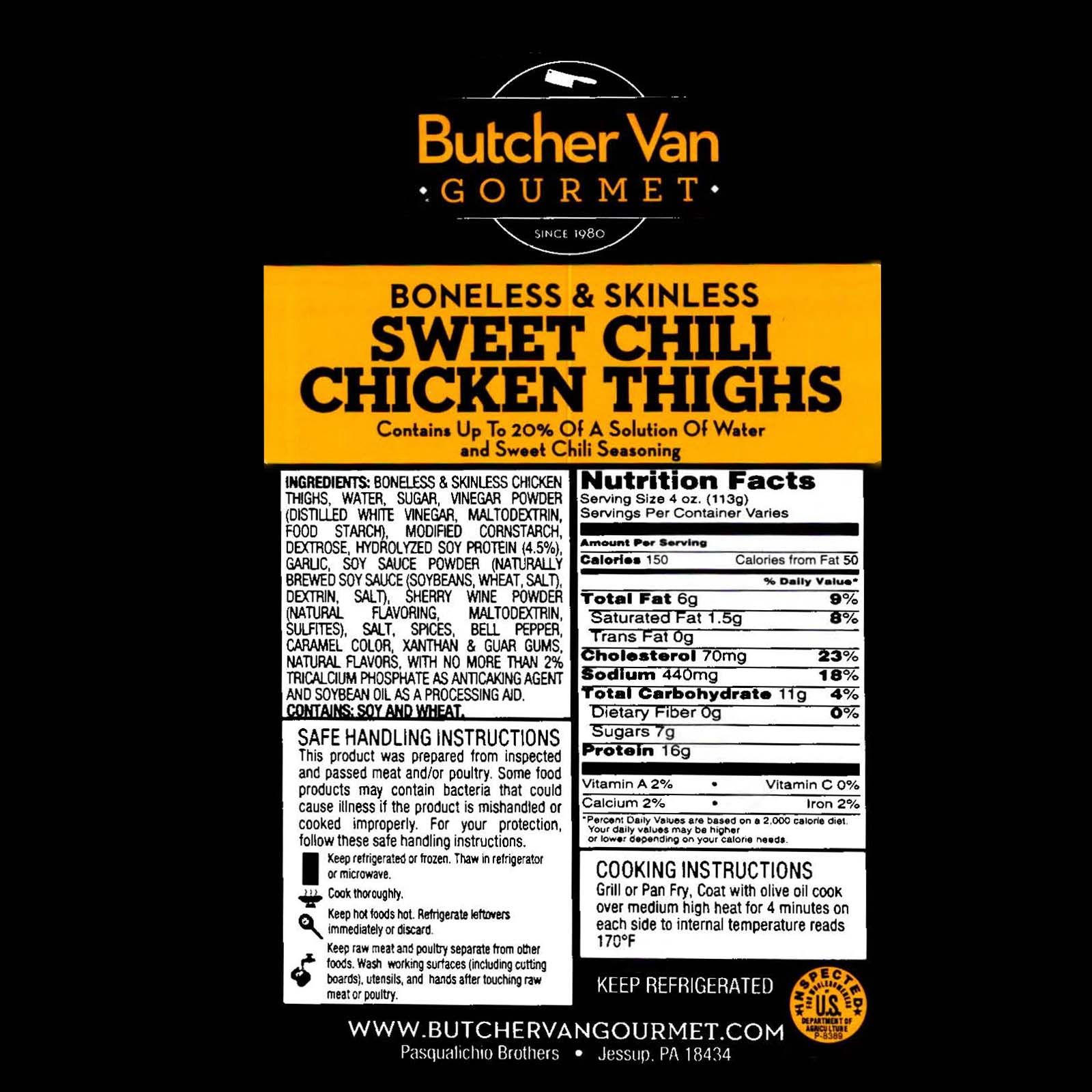 Sweet Chili Seasoned Chicken Thighs