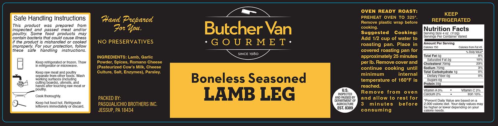 Lamb Pasqualichio