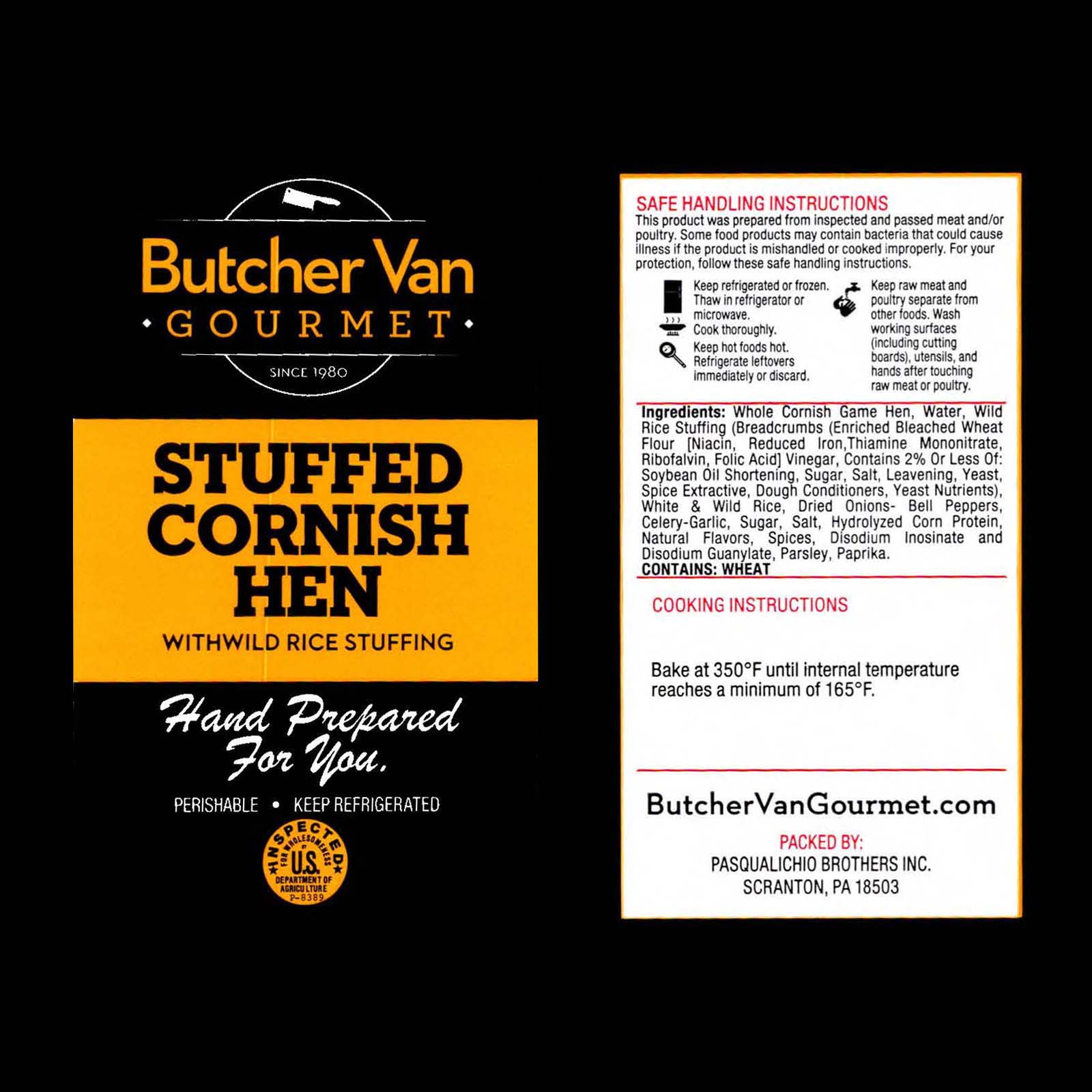 Stuffed Cornish Hen